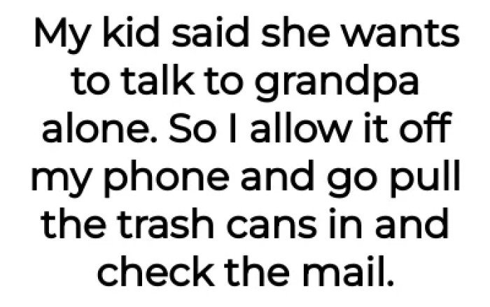 A 1-on-1 with Grandpa