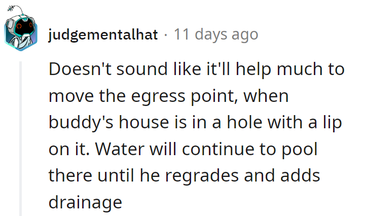 Moving the exit won't change the pit stop! Time for some backyard botox—smooth out that landscape!