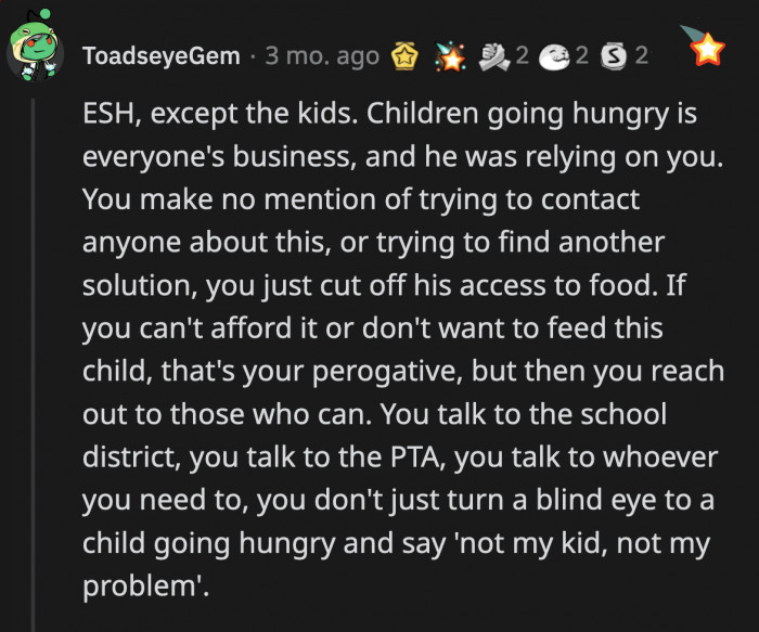 OP can't simply walk away and pretend Peter is probably doing well for himself after what Gregory told her