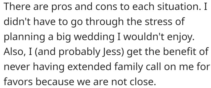 There are pros and cons to each situation: