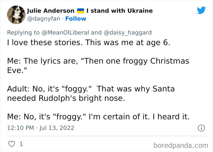 16. I just want to know how he imagined a froggy Christmas Eve