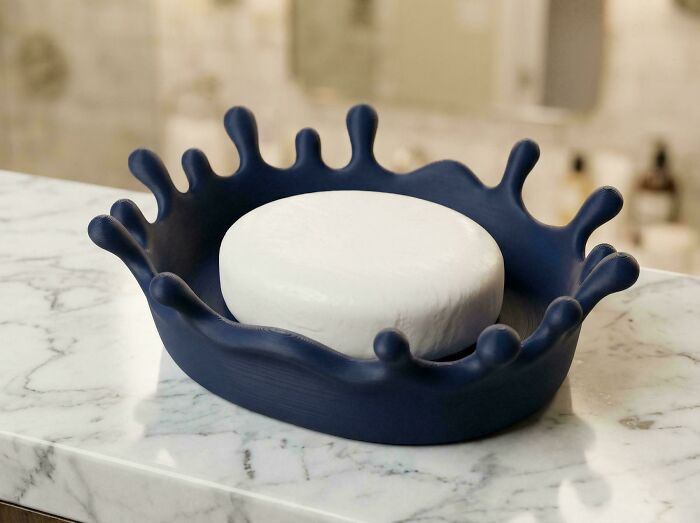 "I Designed This Cool Soap Holder That Looks Like A Water Splash!"