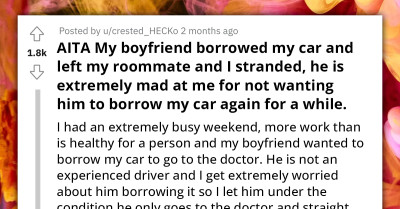 Redditor And Roommate Left High And Dry As Boyfriend Bolts With Their Car To Run Personal Errands, Faces Ban On Return