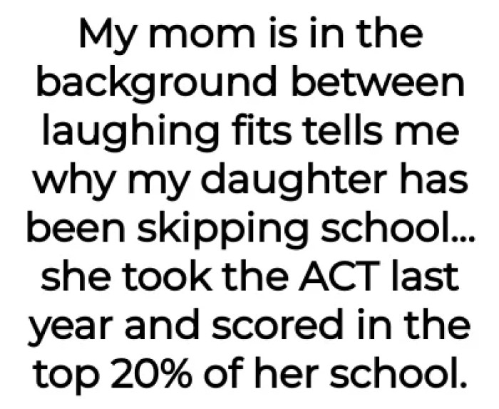 A startling revelation unfolds