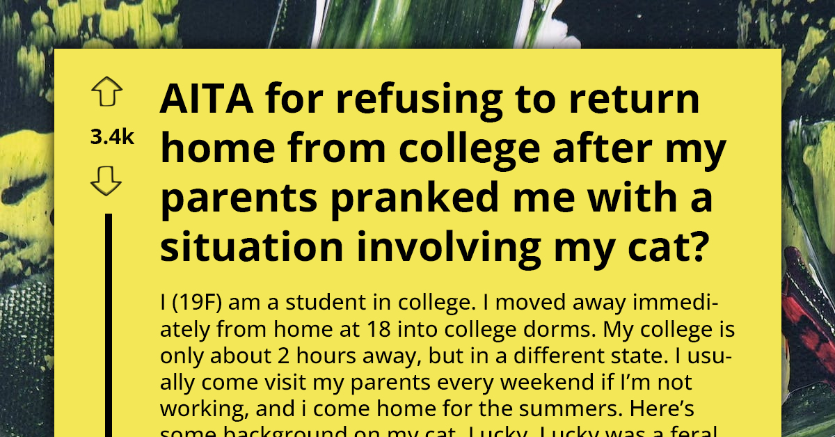 College Student Devastated By Parents' Cruel Joke Of Faking Their Cat's Death, Contemplates Cutting Ties With Them
