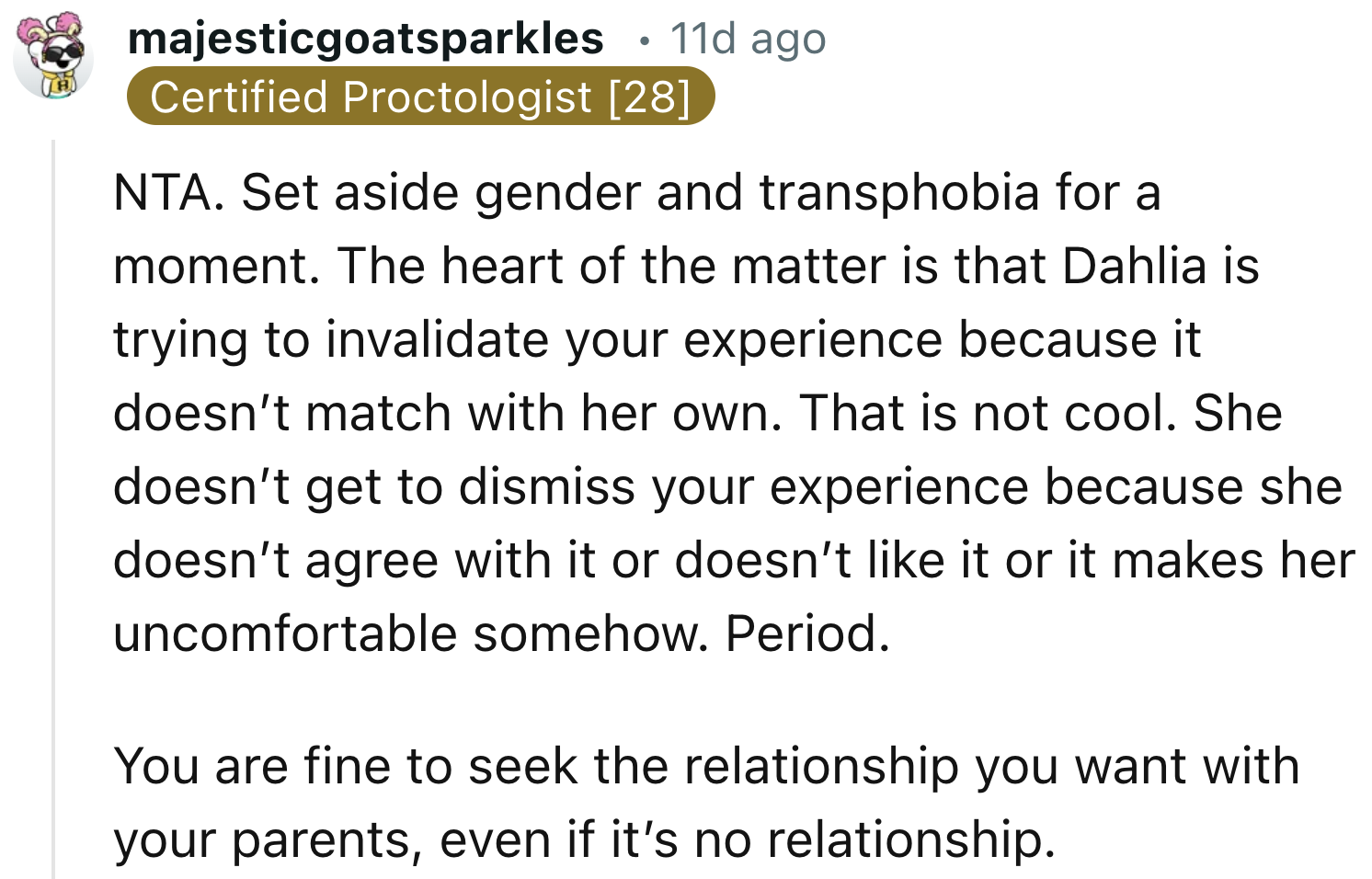 Setting Aside Gender and Transphobia