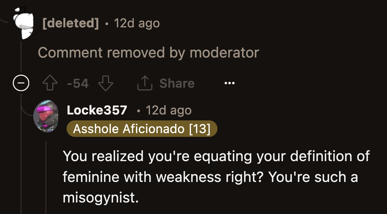 We can only guess the content of OP's reply. Based on the response, he didn't come across as enlightened.