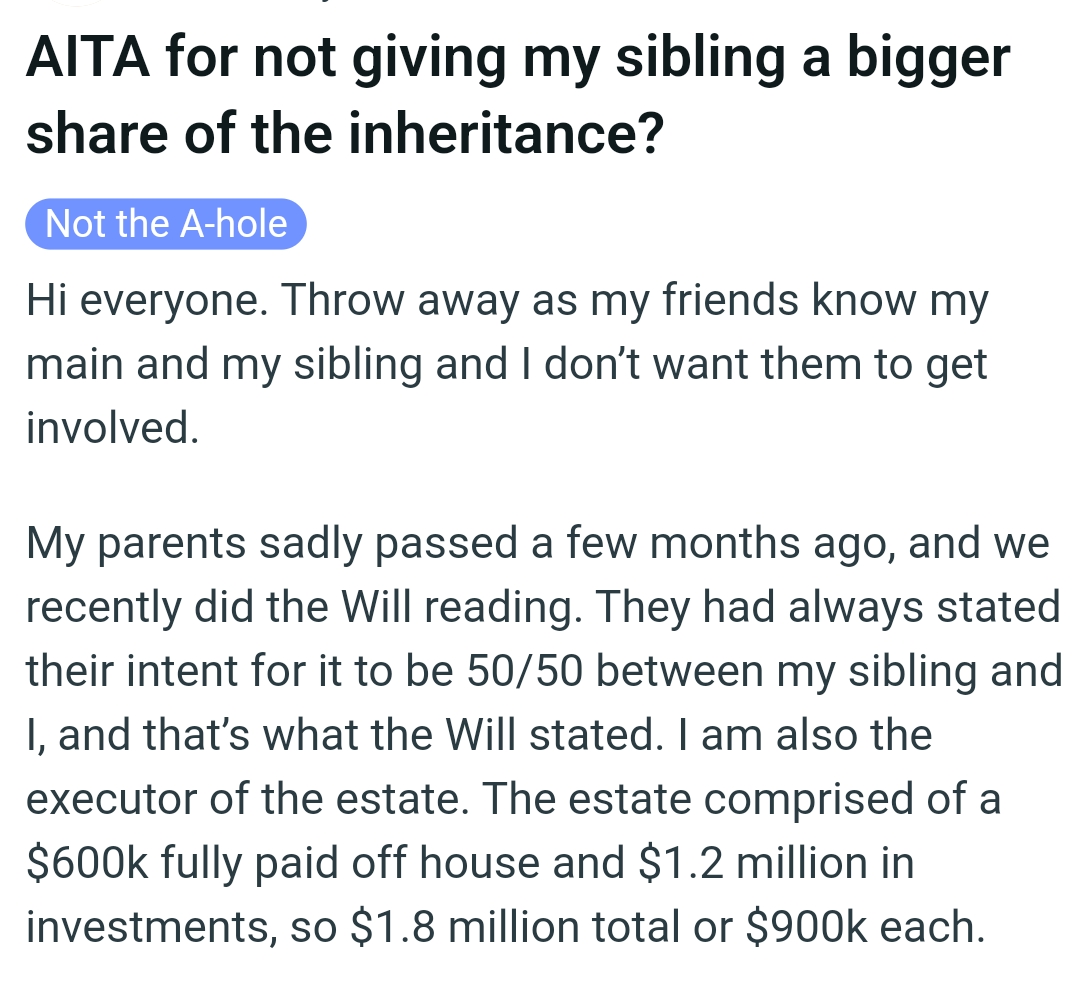 The OP kicks off his story and here it is...