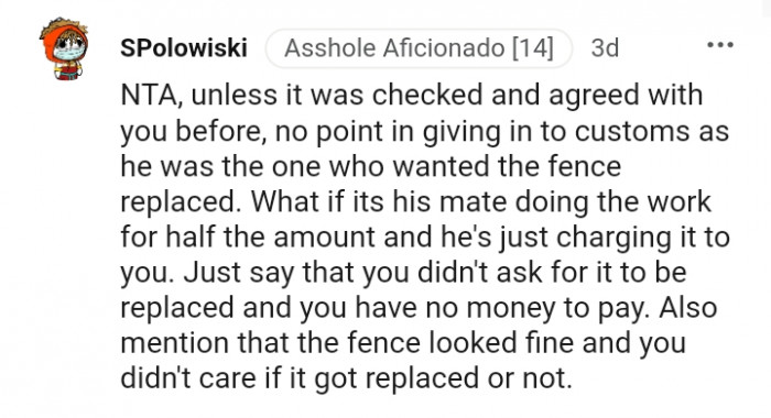 Say that you didn't ask for it to be replaced