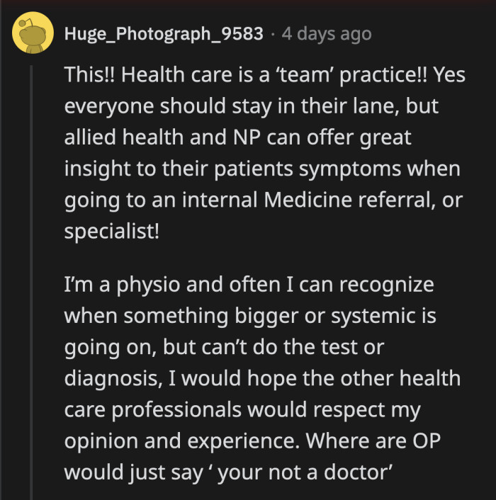 They were right to call out Andy for pretending to be a doctor, but this argument shouldn't have happened in the first place