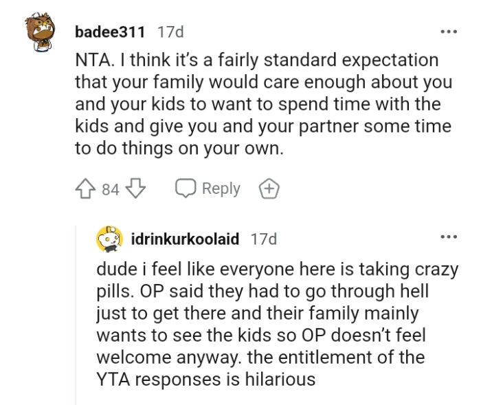 This Redditor believes it's a fairly standard expectation