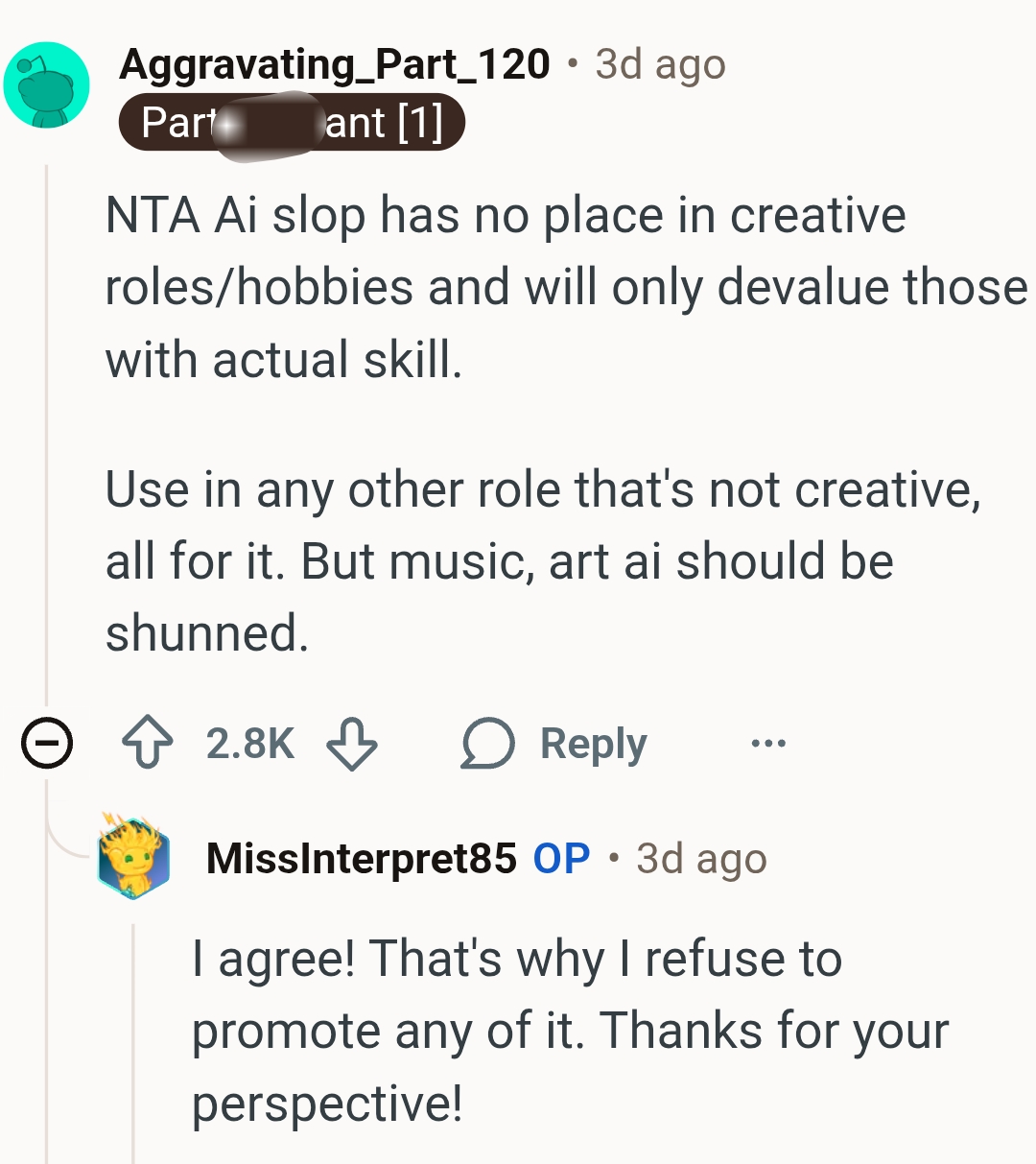 Art AI should be shunned