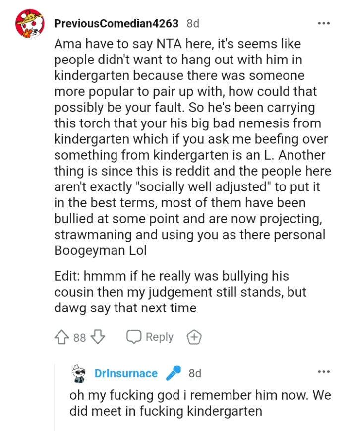 How could that possibly be your fault