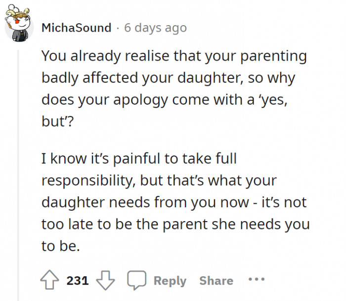 Realization–check. But that is not the only thing needed in this situation.