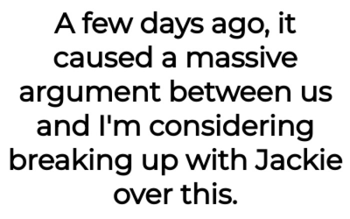 A massive argument ensues