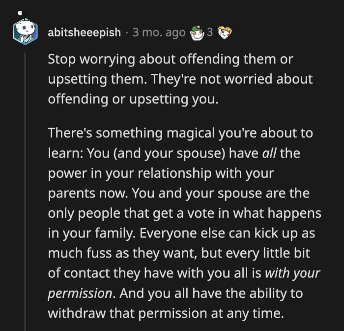 Why would you try to protect the feelings of adults who don't respect you? OP and her partner need to realize they have the final say in everything that concerns their child.