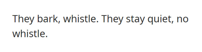 OP is annoyed—the whistle adds more stress to the already anxious dogs.