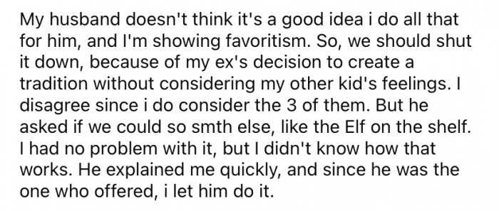 However, the OP's husband disagrees with giving Andy 