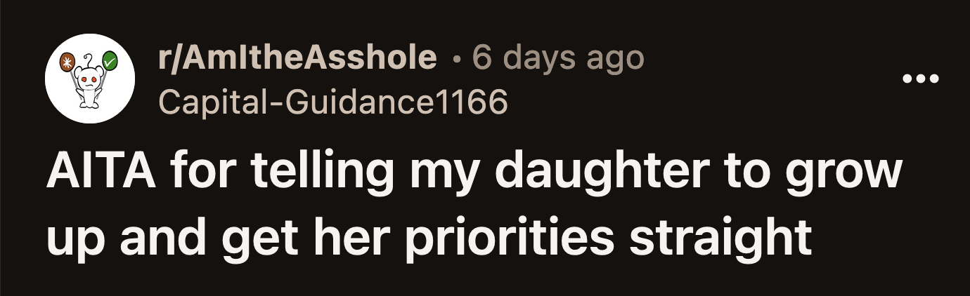 Her daughter said if she canceled last minute, she would pay a cancellation fee and the cost of the appointment. It would cost her more money if OP didn't babysit.