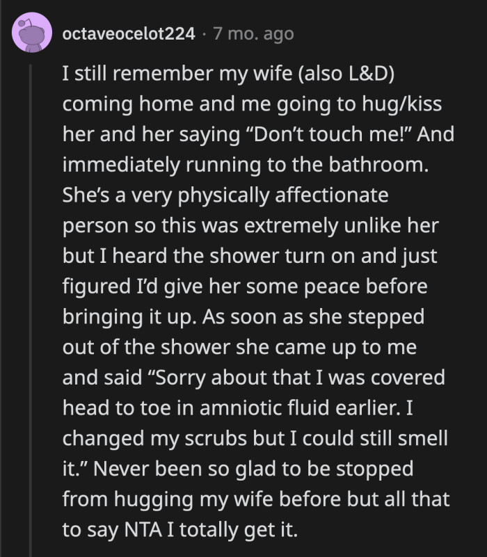 Healthcare workers stopped their loved ones from approaching or touching them just to avoid exposing them to anything they might have picked up at work