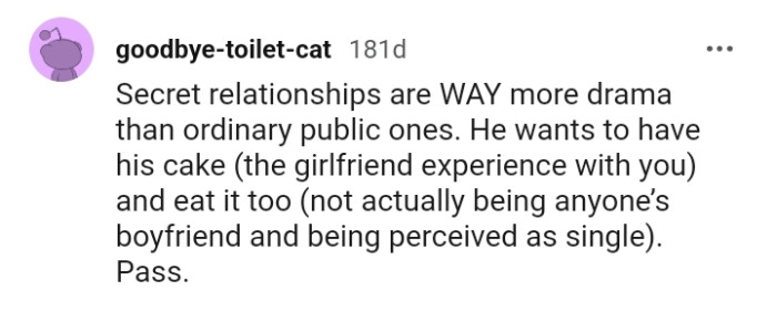 He wants to have his cake and eat it