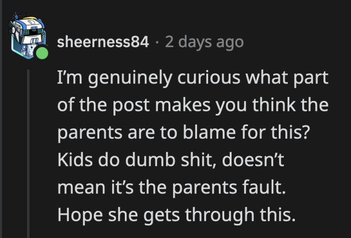 Supporting one child and abandoning one fits the bill, no?