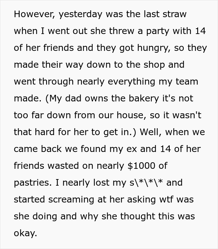 OP was shocked after he found out that his girlfriend and 14 of her friends went through nearly everything they made.
