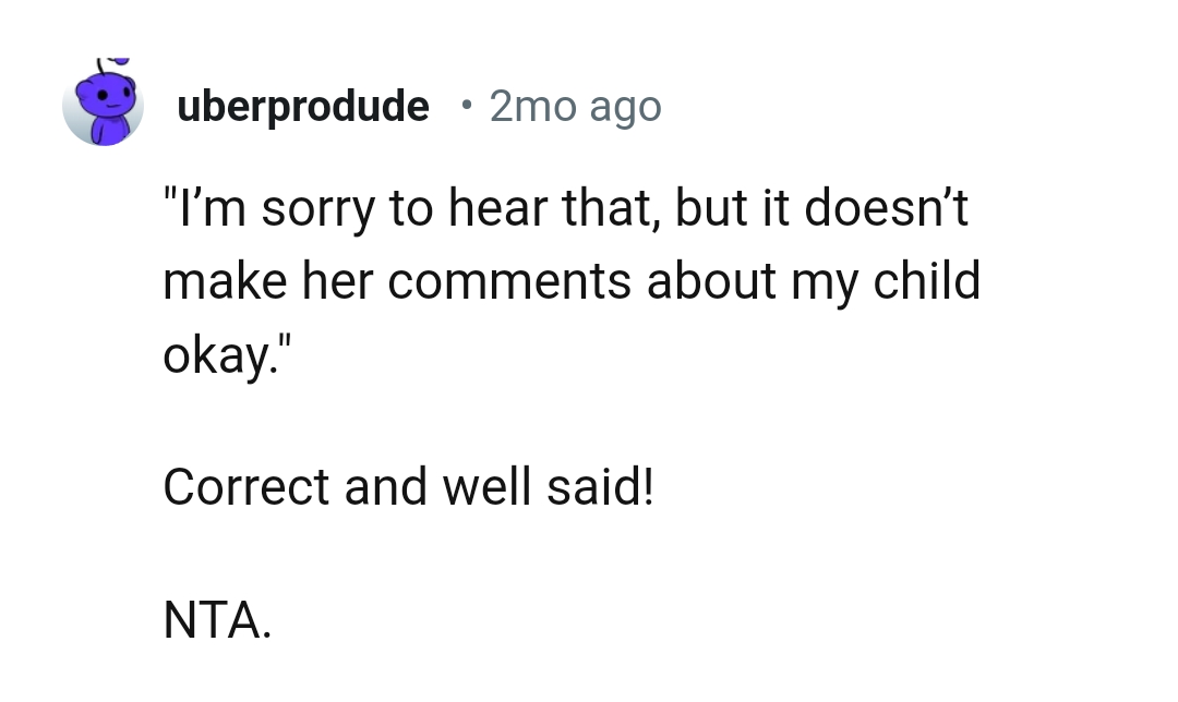 A correct and well-said statement