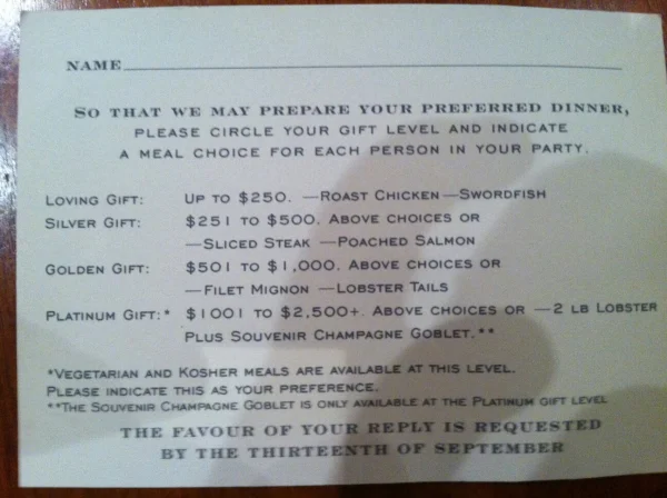 It would be priceless to see the face of someone who was invited to this event.