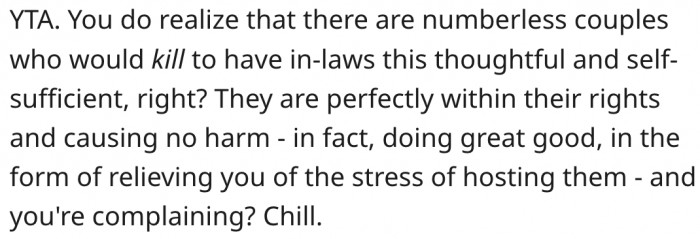 11. Many people would like to have in-laws like his.