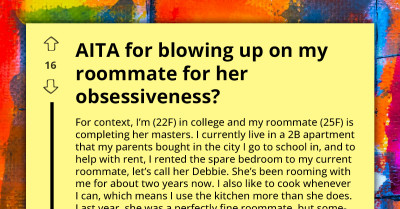 Redditor Seeks Judgment After Blowing Up On Cleaning-Obsessed Roommate, Labeling Her 'Control Freak'