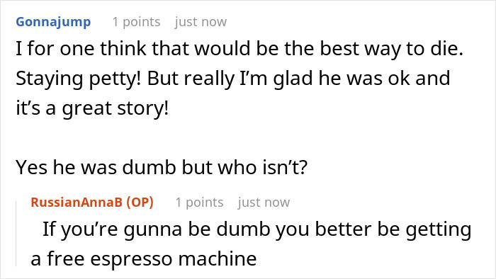 We're all glad he was ok in the end