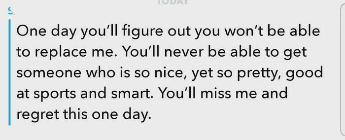 Girlfriend Cheated On Me. Broke Up With Her Then She Sent This