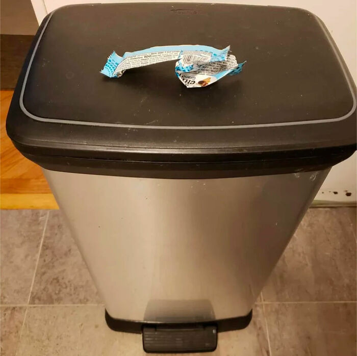 The Sister Exhibit To Mine - Living With Teenagers. Behold "Still Life With Granola Bar Wrapper"