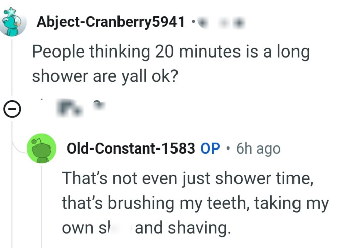 It's not only shower time