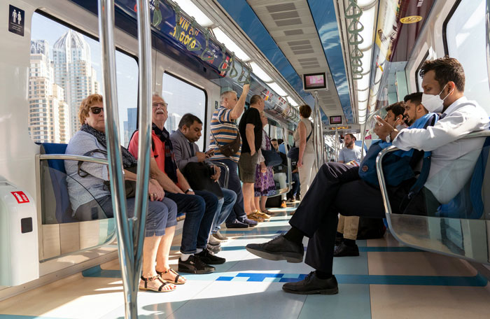 41. Taking public transportation