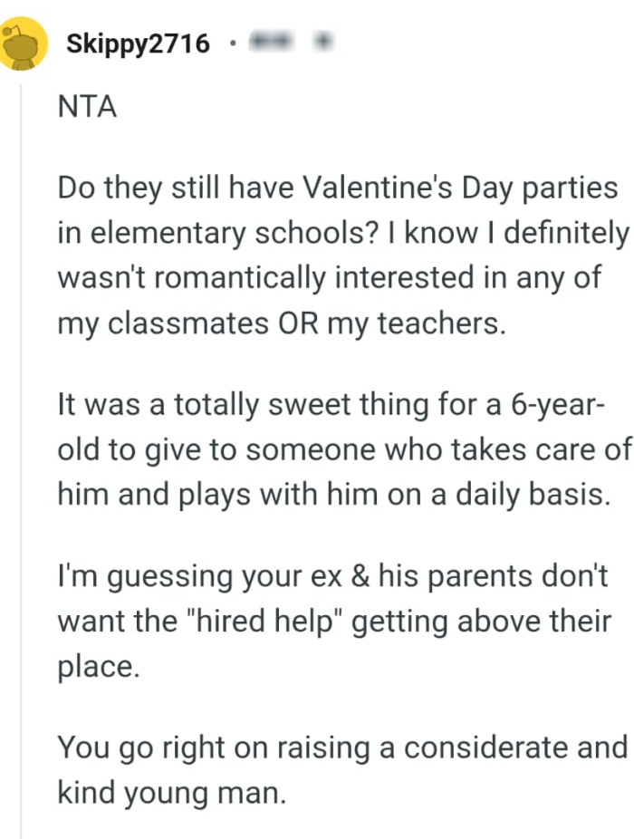 What OP's son did is a totally sweet thing