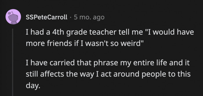 21. No child deserves to hear this from anyone let alone an adult they trust