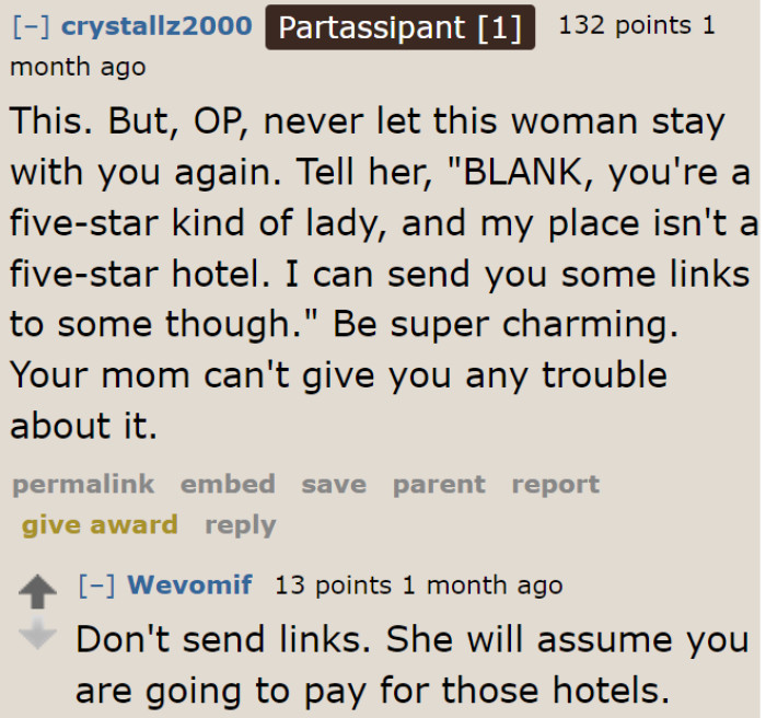 There's no next time for the entitled lady.