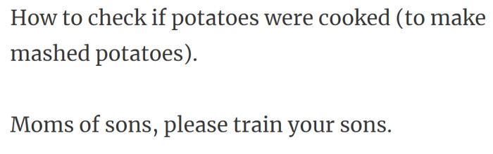45.  How to cook potatoes