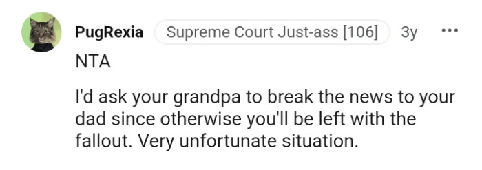 This is a very unfortunate situation