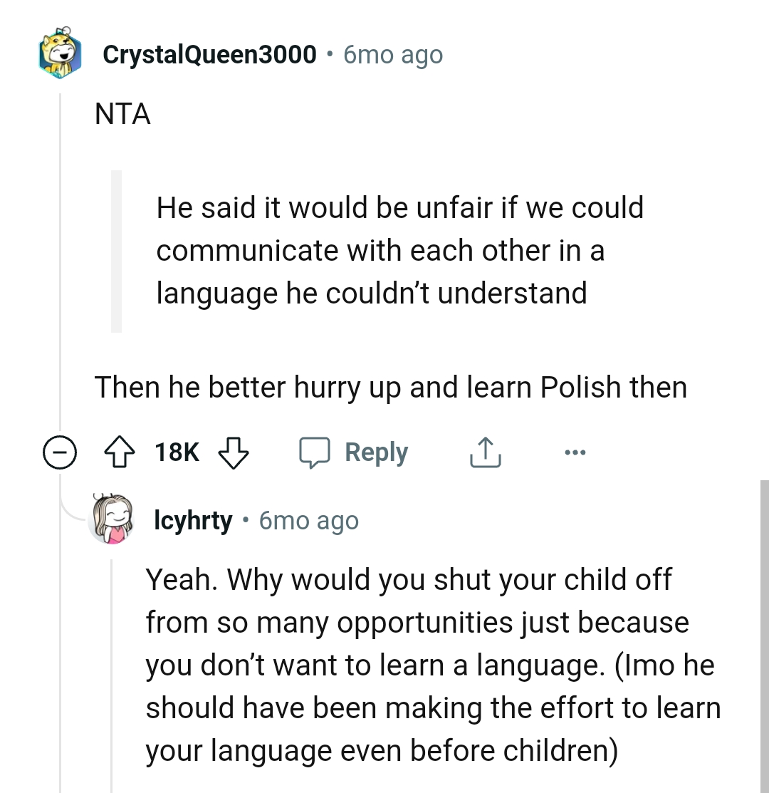 He Had Better Hurry Up and Learn Polish Then