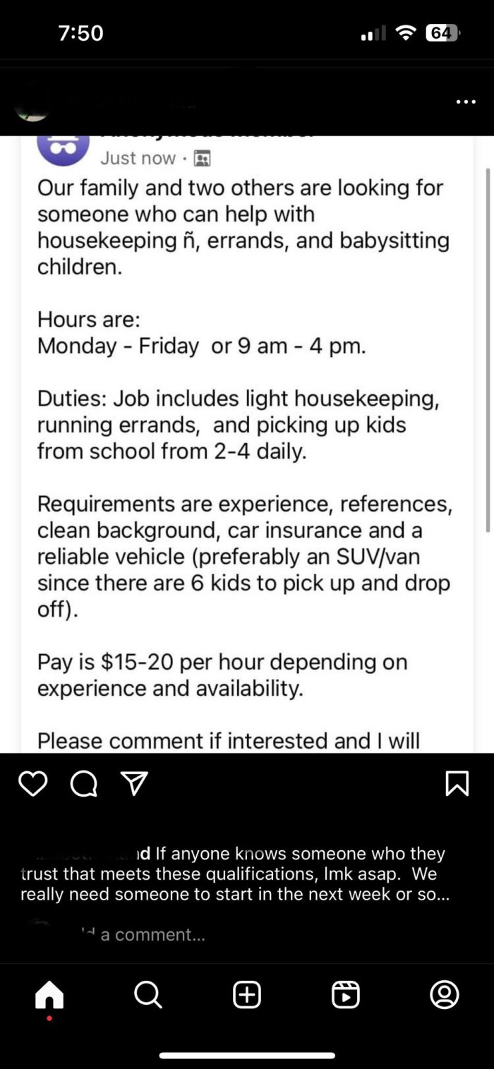 OP shares her cousin's post so that we can see exactly what she needs done and what she's offering for it to be done.