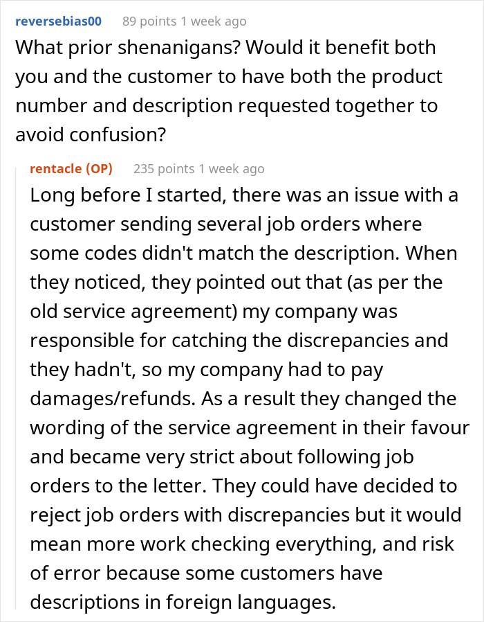 1. Why there is an agreement regarding errors in codes.