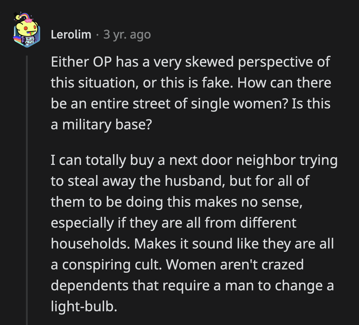 Redditors questioned how genuine OP's story was.