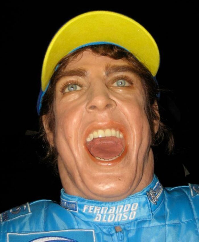 "A Wax Statue Of Fernando Alonso"