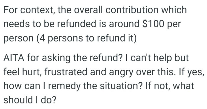 Tge OP can't help but feel hurt, frustrated and angry over this