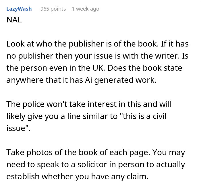 This might be a civil issue that the police can't deal with.