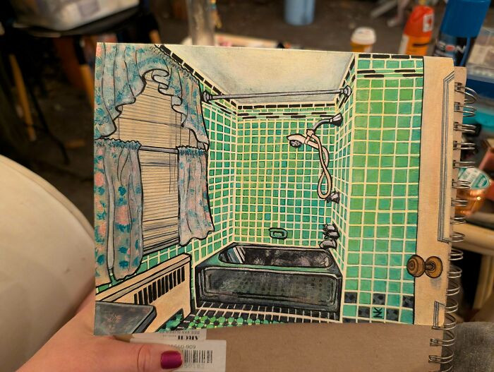 "Been Painting Weird Houses"