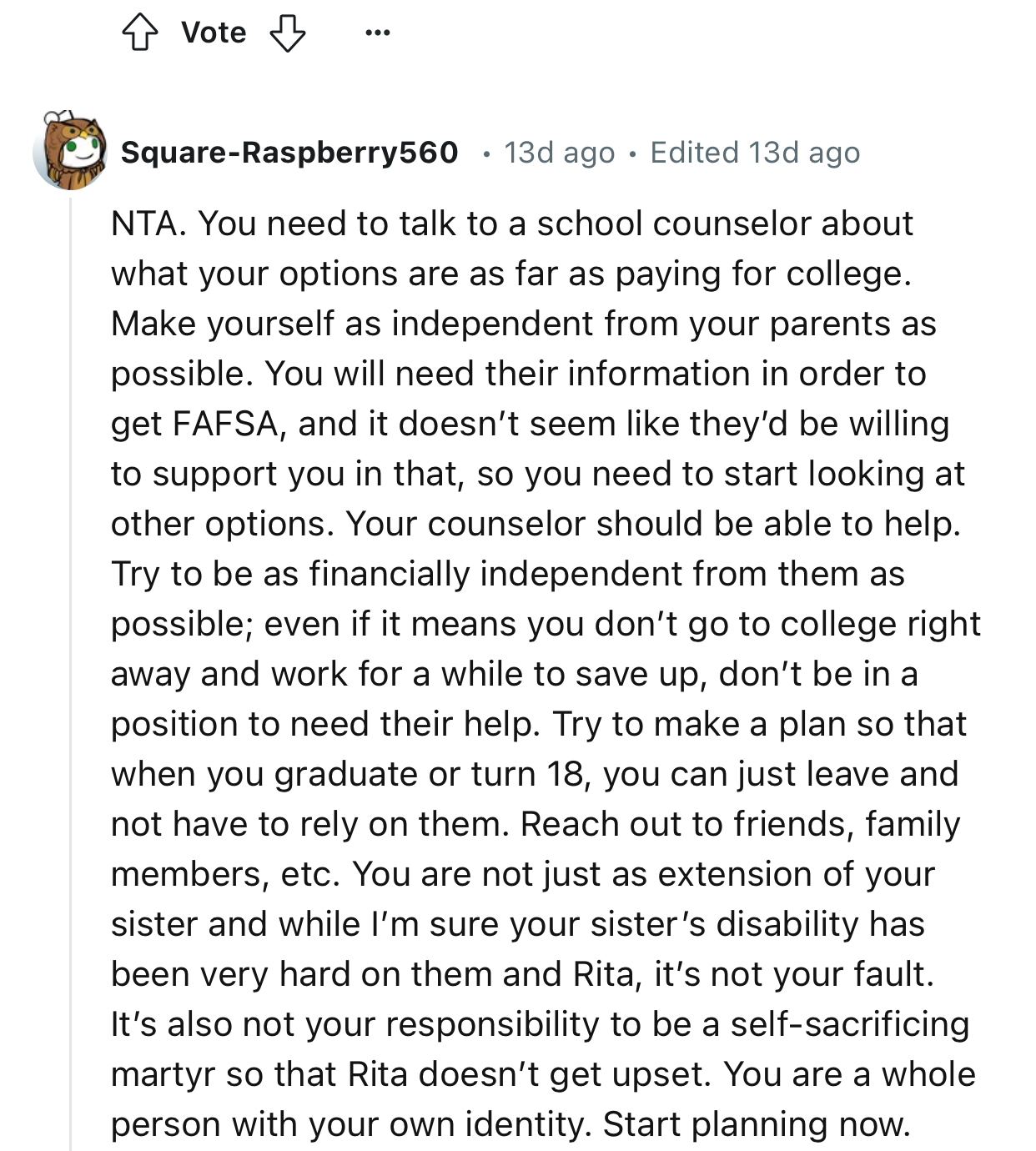Check out the highest upvoted comments from the Reddit community: